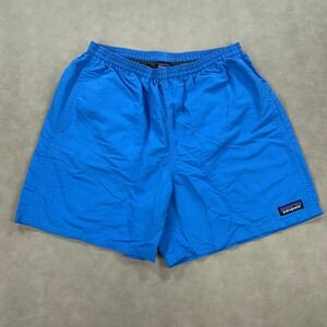 Patagonia Baggies Shorts Mens Small Blue Nylon Swim Trunks Lined Pocket Outdoors